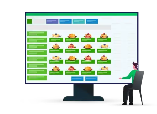 Dynamic POS system for cloud kitchen